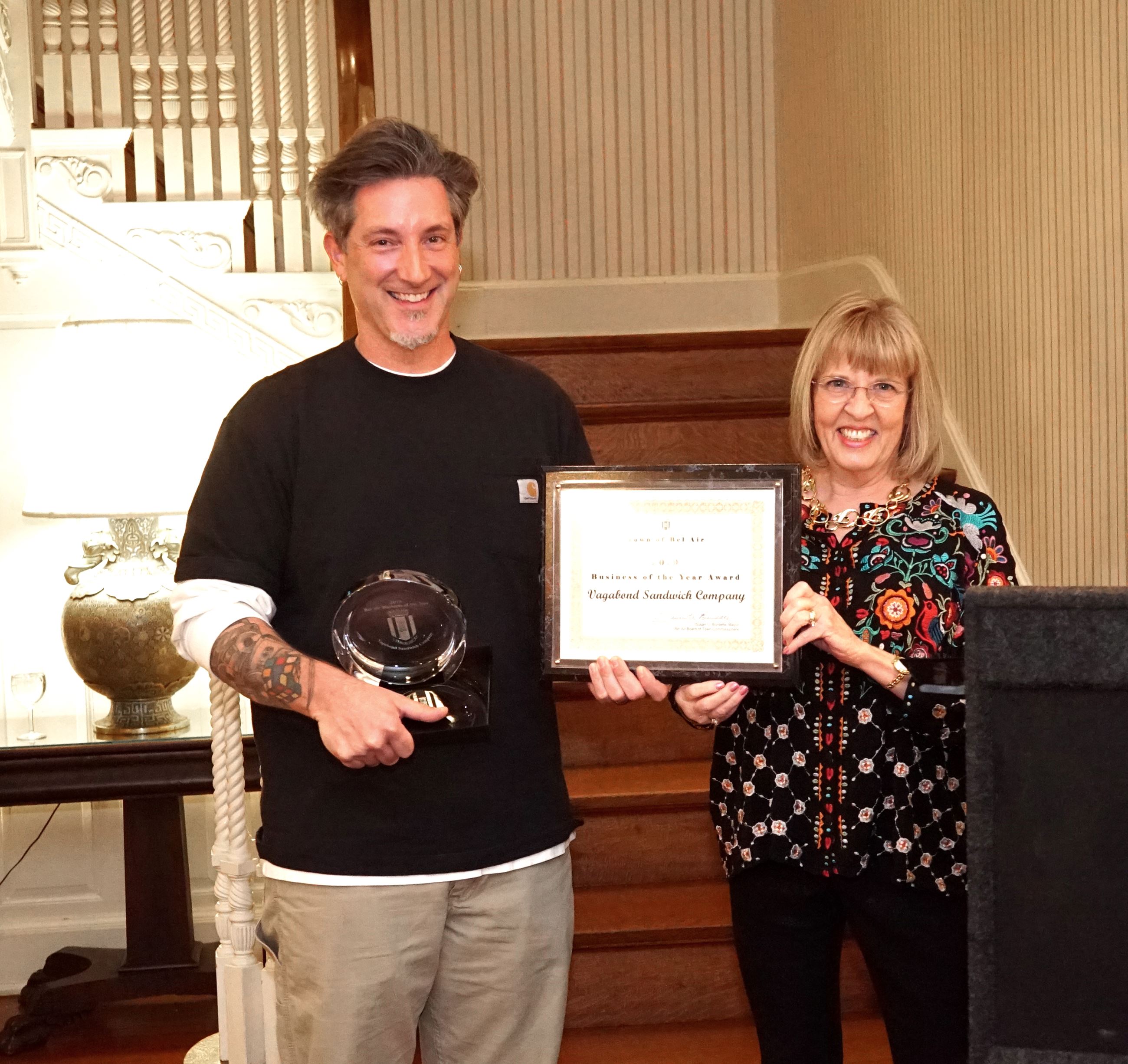 Ben Meyer, Mayor Susan Burdette