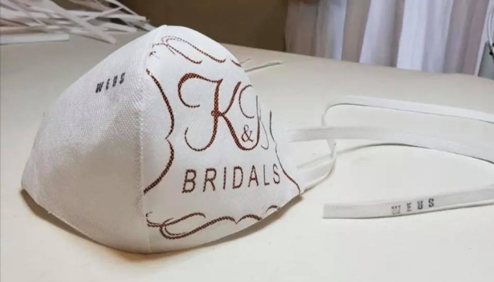 KandB Bridals donated their bridal bags to be turned into over 3000 masks to help our community