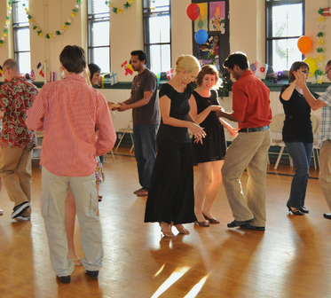 Photo of people taking dance lessons