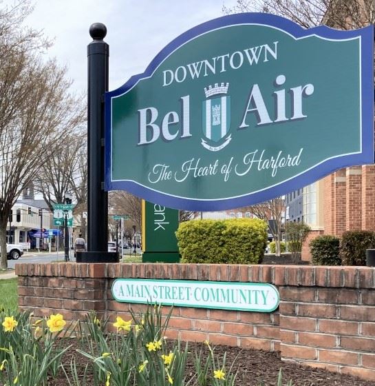 Photo of Downtown Bel Air welcome sign
