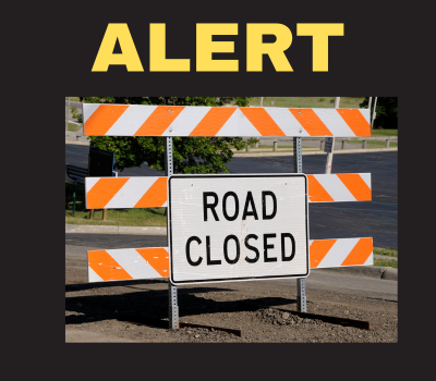 Alert: Road Closed